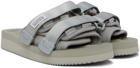 Suicoke Gray Moto-VS Sandals