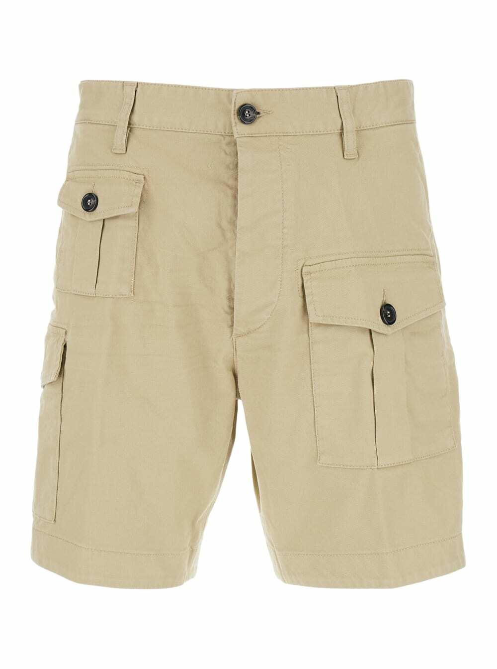 Dsquared2 White Summer Lovers Linen Shorts Dsquared2