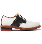 visvim - Patrician Folk Two-Tone Leather Derby Shoes - White