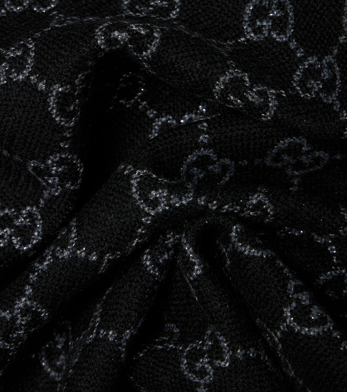 Gucci GG jacquard wool-blend scarf