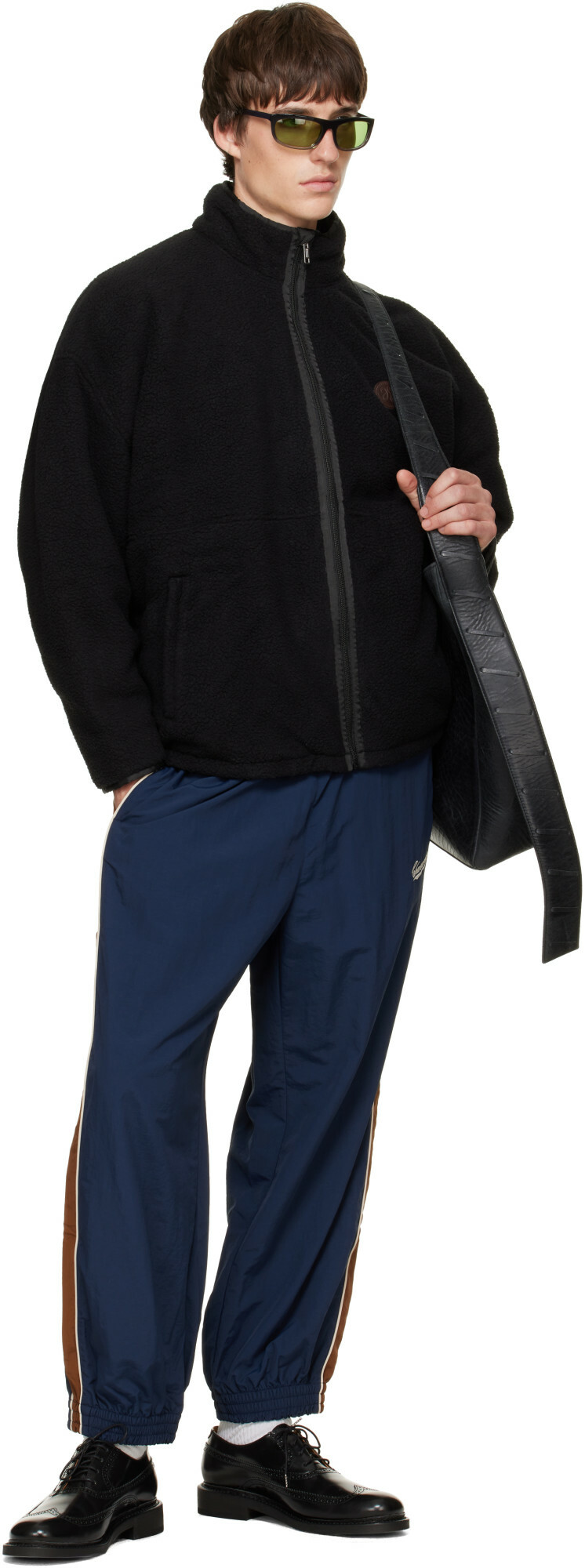 WILLY CHAVARRIA Black Reversible 'Willy' Fleece Jacket