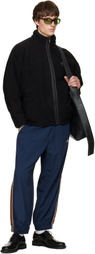 WILLY CHAVARRIA Black Reversible 'Willy' Fleece Jacket
