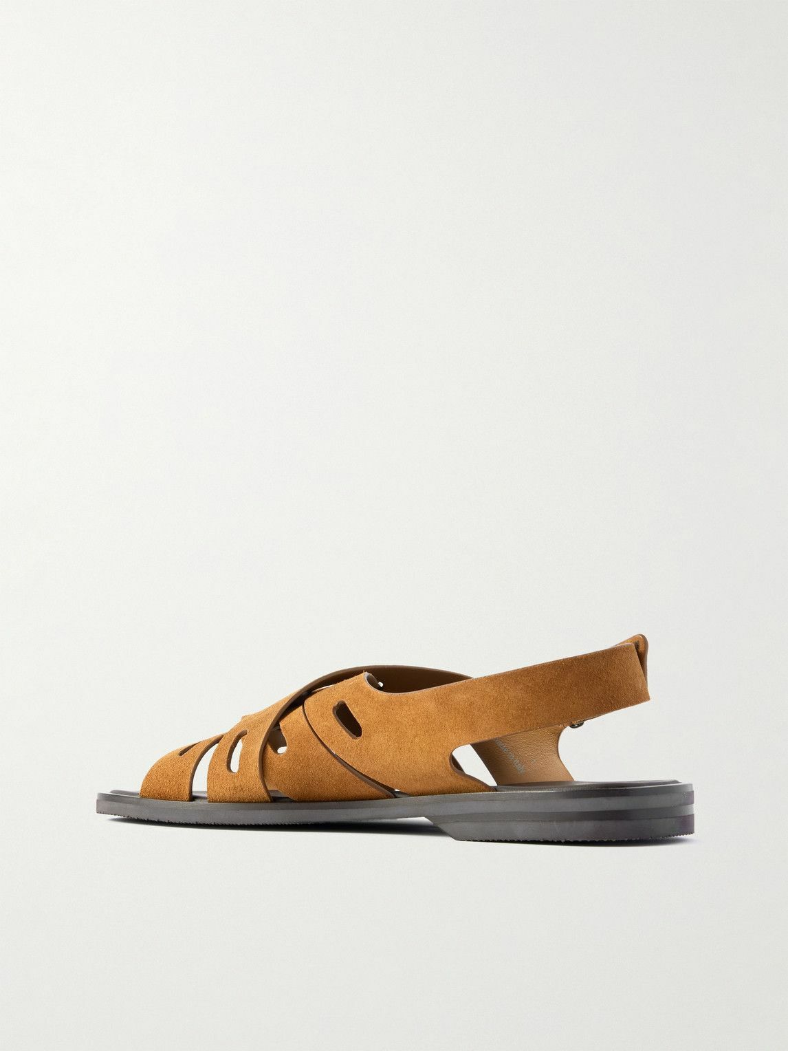 【★完売必至★】JOHN LOBB ☆ Seaford サンダル John Lobb - Seaford Cutout Suede Sandals - Brown John Lobb