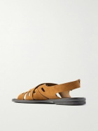 John Lobb - Seaford Cutout Suede Sandals - Brown