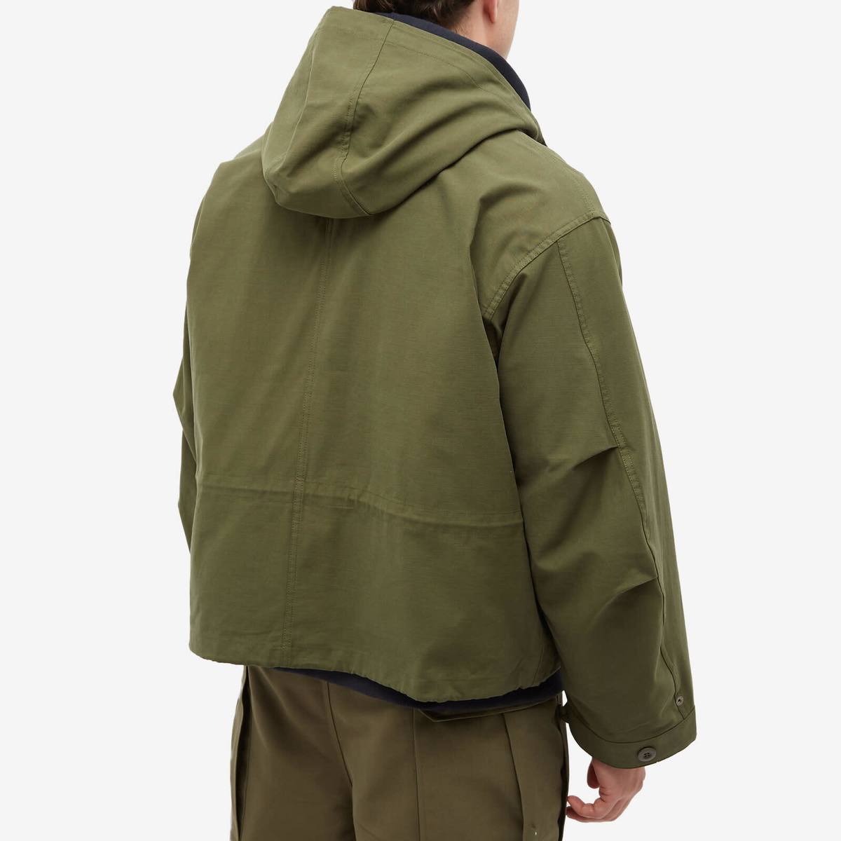 Short sale fishtail parka