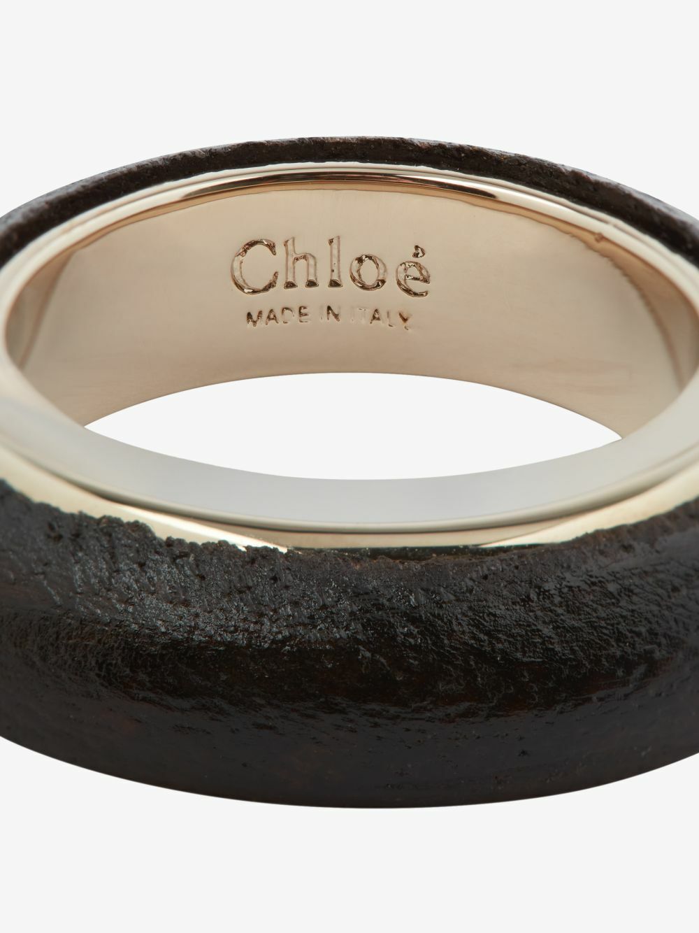 【CHLOE】jamie gold-tone, wood and sodalite ring Chloé Gold Tone Jamie Wood Ring Chloe