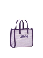 MC2 Saint Barth Lilac Mini Vivian Straw Handbag