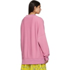 Calvin Klein 205W39NYC Purple Oversized V-Neck Sweatshirt