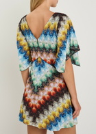 Missoni Patterned Lace Mini Dress Multicoloured