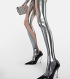 Mugler - Paneled mesh jumpsuit