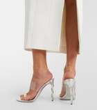 Rene Caovilla Celebrity crystal-embellished PVC sandals