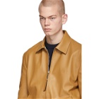 Loewe Reversible Tan Leather Zip Blouson Jacket