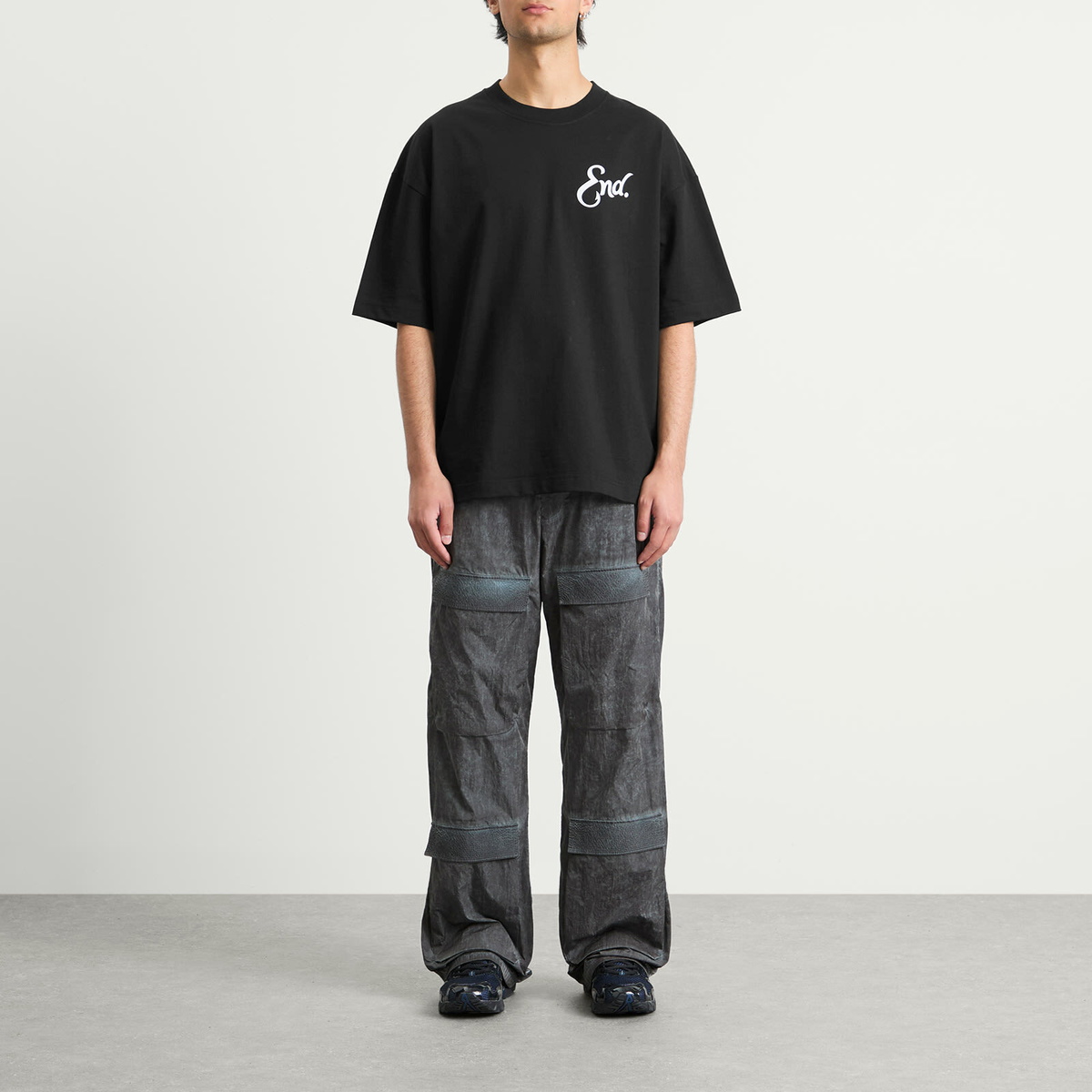 END. Coastal Fish Bar By The Sea T-Shirt in Black