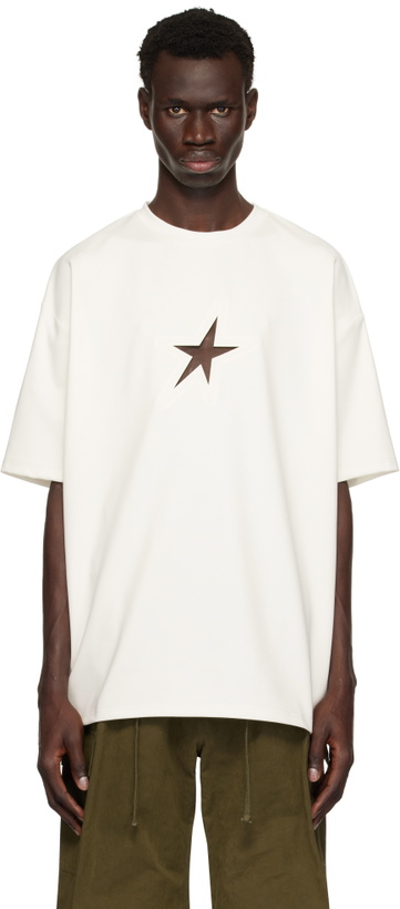 Photo: Mugler White Star Oversized T-shirt