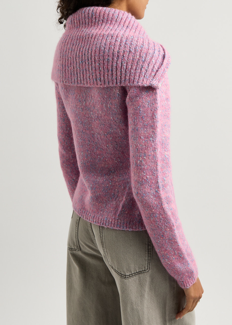 トップス GANNI Soft Alpaca Wool Knit Cardigan GANNI Multicolor Alpaca & Wool Stripe Soft Cardigan GANNI