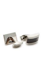 Tateossian Textured Palladium-plated Cufflinks - Silver - One Size