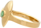 Alina Abegg Gold & Green Alien Pinky Ring