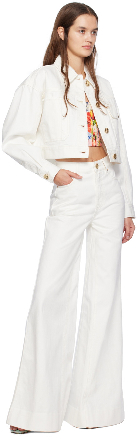 Zimmermann Off-White Matchmaker Palazzo Jeans