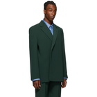 Balenciaga Green Shifted Blazer