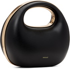 sacai Black Leather Round Bag
