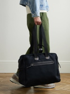 Bleu de Chauffe - Sac Voyage Leather-Trimmed Waxed Cotton-Canvas Weekend Bag - Black