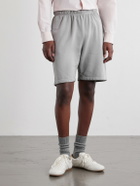 Les Tien - Rider Straight-Leg Cotton-Jersey Drawstring Shorts - Gray