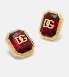 Dolce&Gabbana DG embellished clip-on earrings