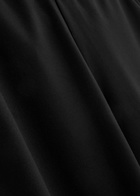 Eileen Fisher Cropped Wide-leg Jersey Trousers Black