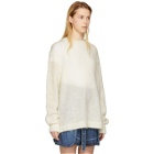 Acne Studios Off-White Mohair Maxhi Sweater