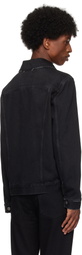 Golden Goose Black Regular One Washed Denim Jacket