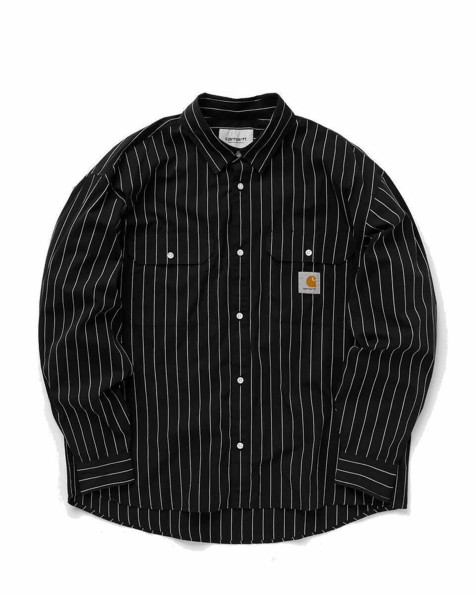 Photo: Carhartt Wip L/S Orlean Shirt Black - Mens - Longsleeves