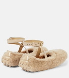 Tod's Bubble shearling ballet flats