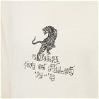 Maharishi Men's Long Sleeve Sak Yant Tiger T-Shirt in Ecru