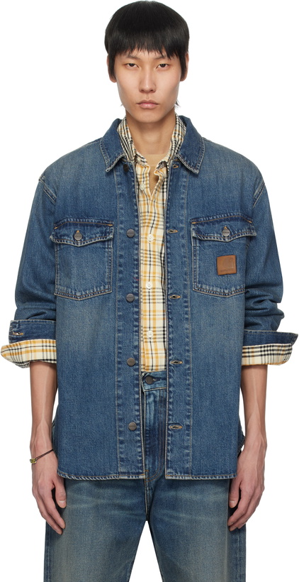 Photo: Carhartt Work In Progress Blue Lincoln Denim Jacket