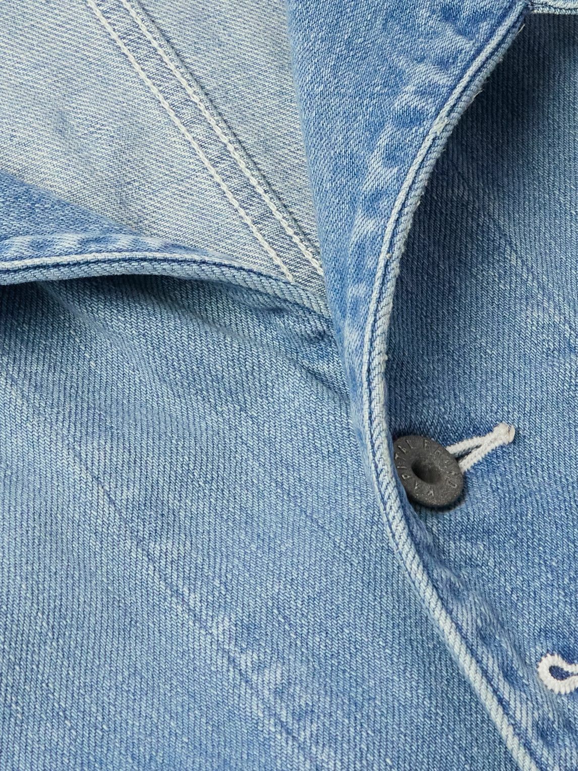 KAPITAL - Cactus Panelled Denim Jacket - Blue KAPITAL