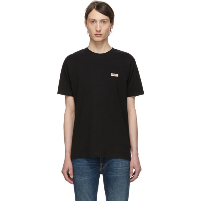 Photo: Nudie Jeans Black Daniel Logo T-Shirt