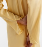 Asceno Salina silk charmeuse midi dress