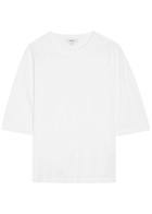 Agolde Ellery Lace-up Cotton T-shirt White