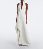 Maticevski Allude asymmetric halterneck jersey gown
