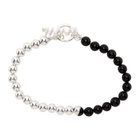 WWW.WILLSHOTT Black and Silver Onyx Bracelet