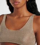 Bananhot Knitted lamé bra top