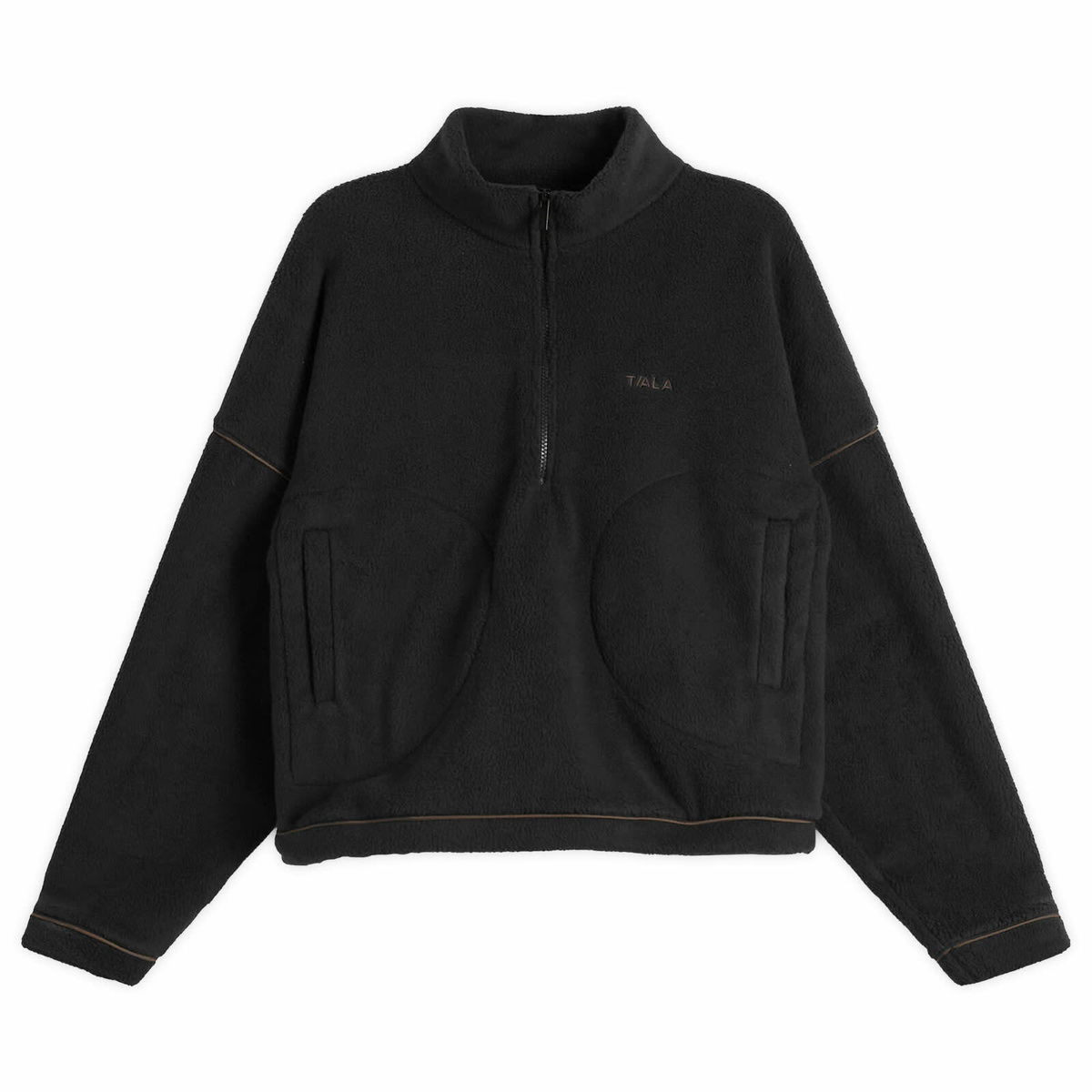 TALA Women's 1/4 Zip Fleece Jacket in Black