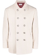 BRUNELLO CUCINELLI - Double-breasted Cashmere Coat