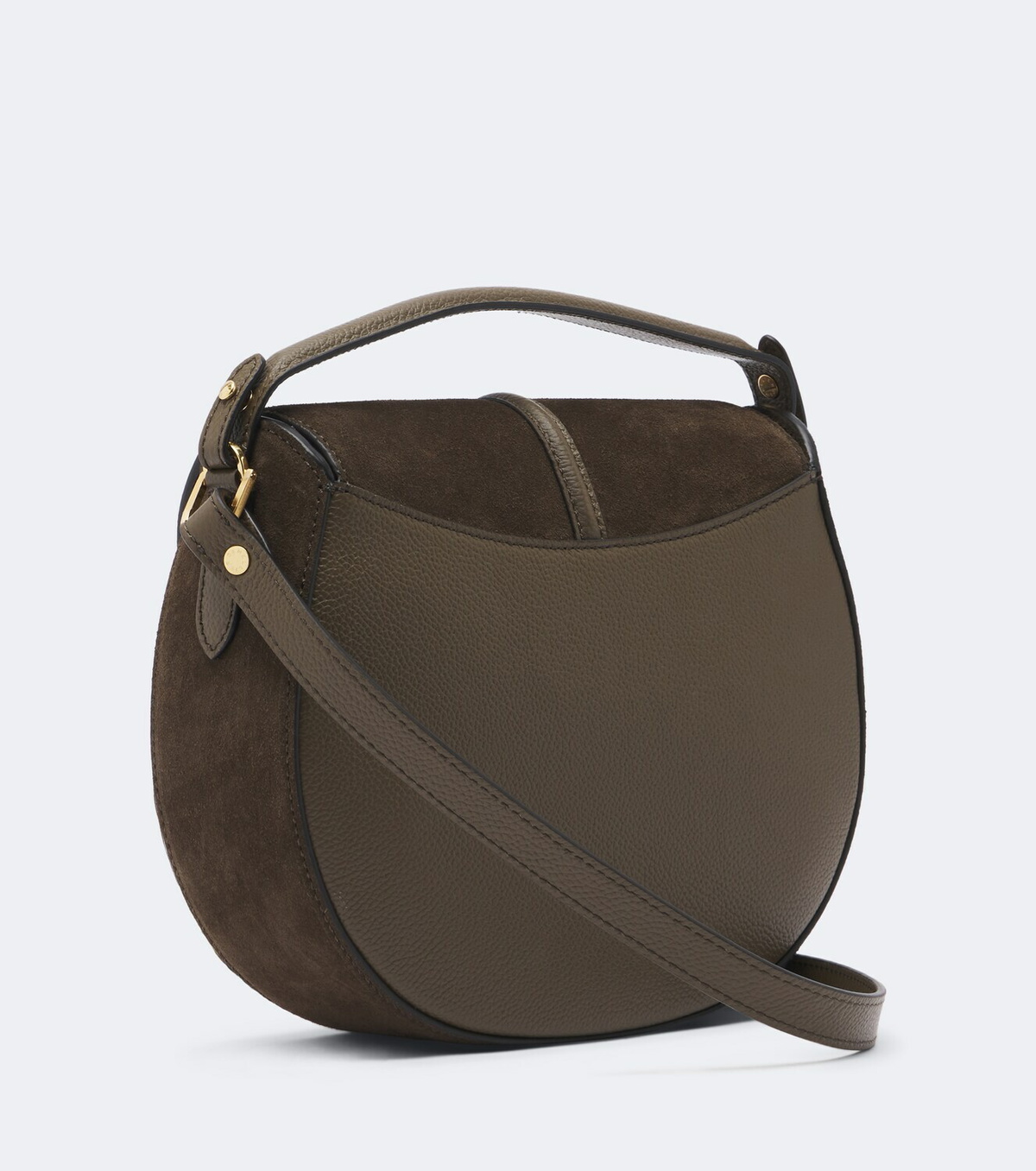 DeMellier Siena Saddle Small suede crossbody bag