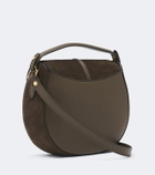 DeMellier Siena Saddle Small suede crossbody bag