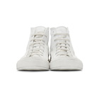 Saint Laurent White Bedford Mid-Top Sneakers