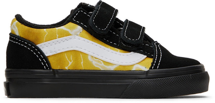 Photo: Vans Baby Black & Yellow Old Skool V Sneakers