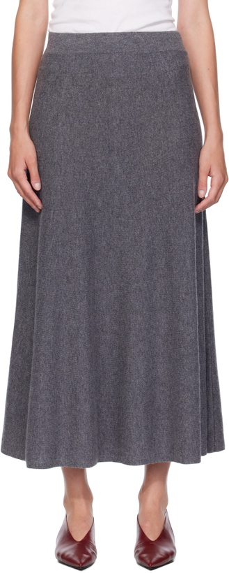 Photo: LISA YANG Gray Torie Midi Skirt