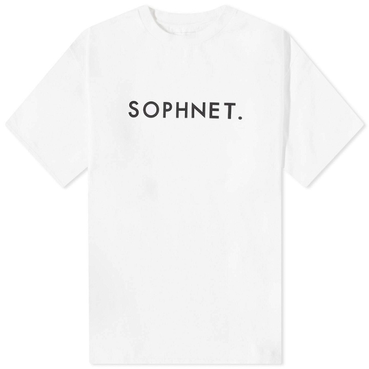 Photo: SOPHNET. Men's Logo T-Shirt in Off White