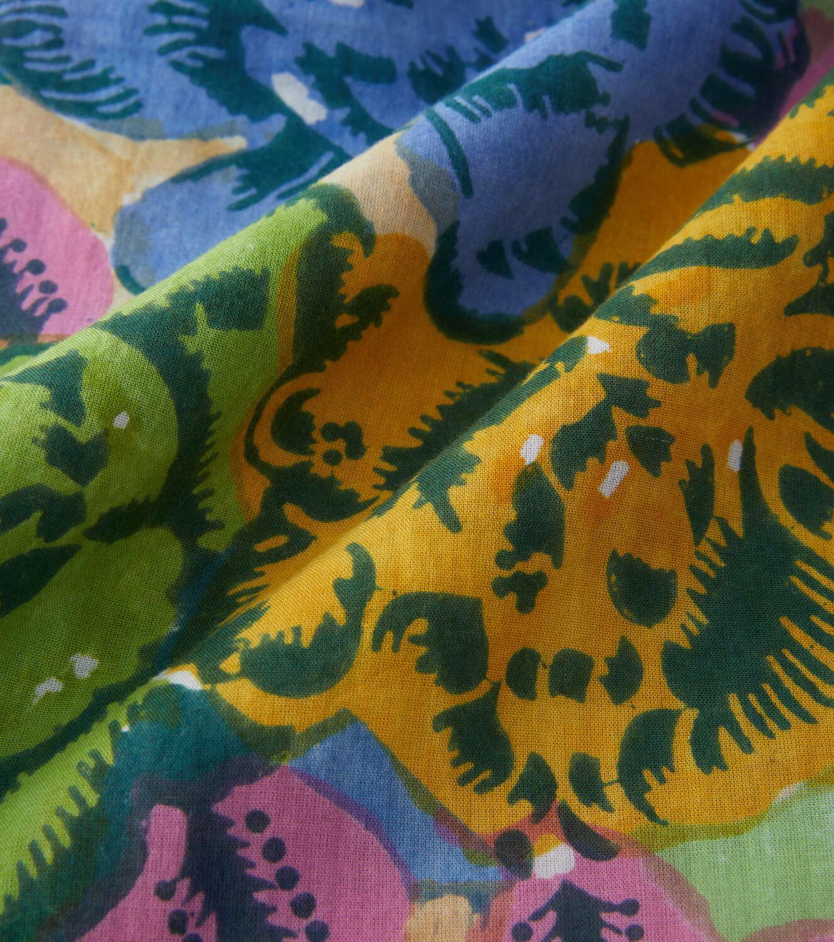 Lisa Corti Ankara Aqua muslin beach towel